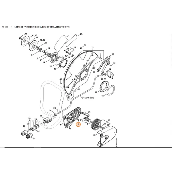 STIHL  Zderzak ogranicznika krańcowego 4224 691 0103